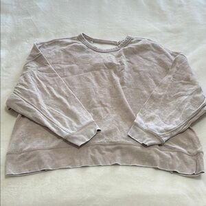 Cream Oversized Crewneck Sweatshirt